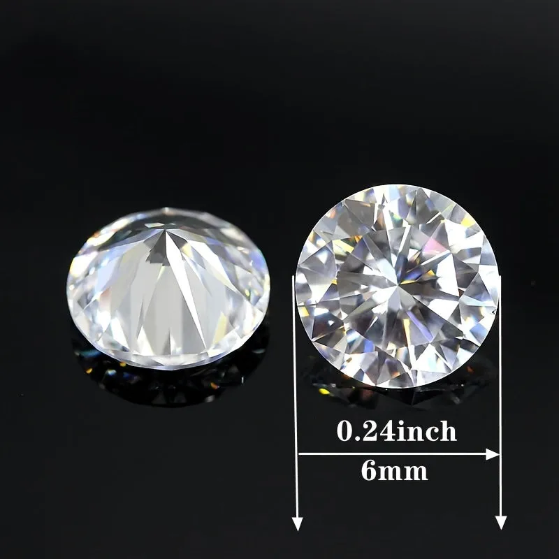 10pcs Brilliant Cut CZ Stones for Jewelry Making 024inch