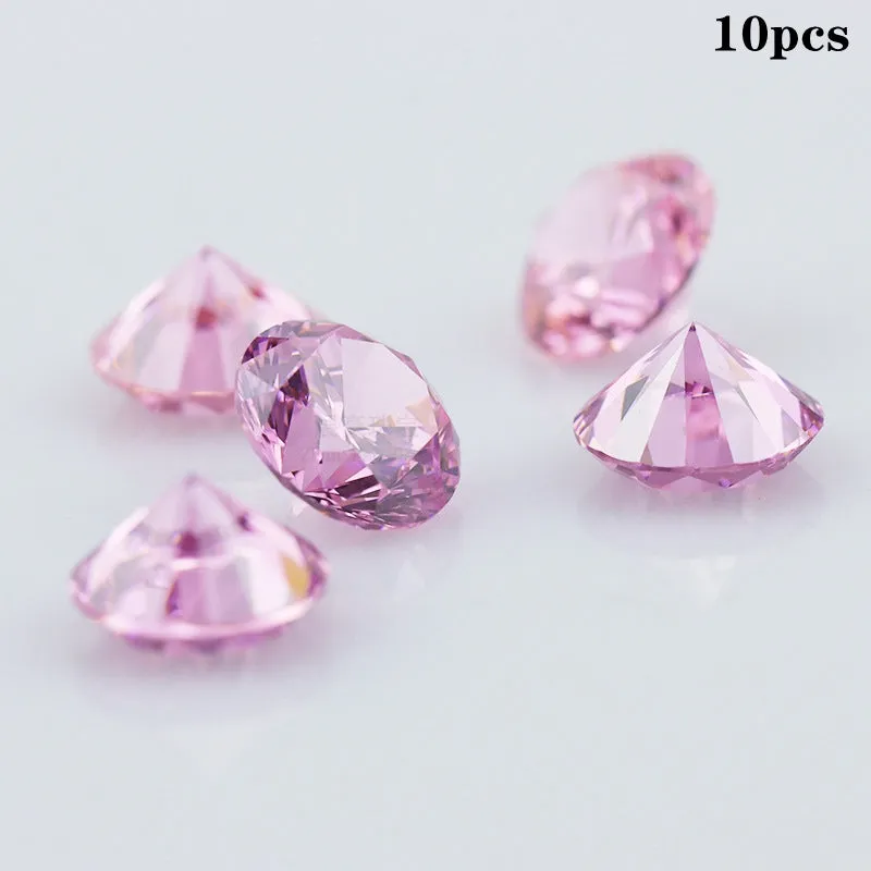10pcs Brilliant Cut CZ Stones for Jewelry Making 024inch