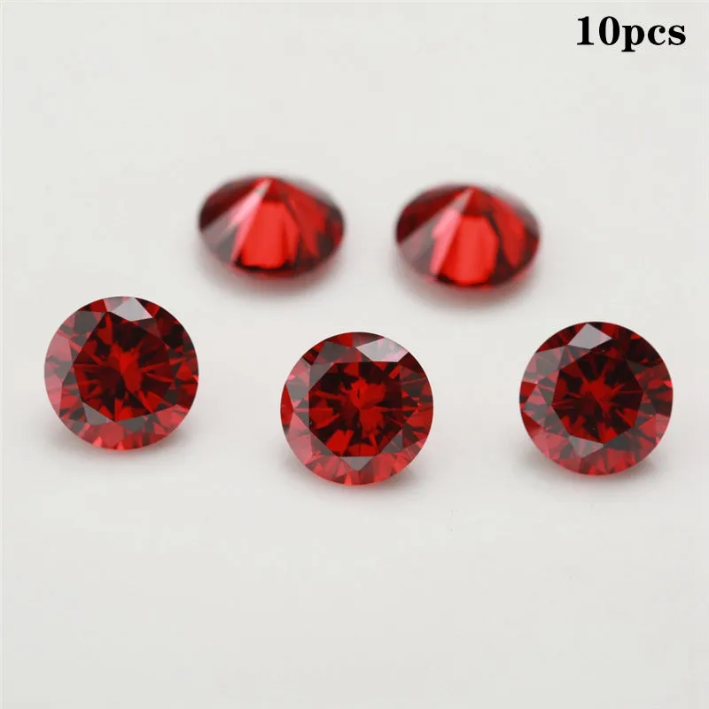 10pcs Brilliant Cut CZ Stones for Jewelry Making 024inch