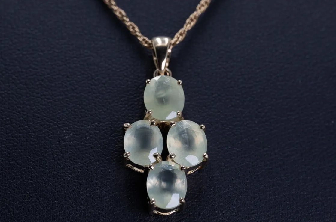9ct Yellow Gold Quartz Pendant