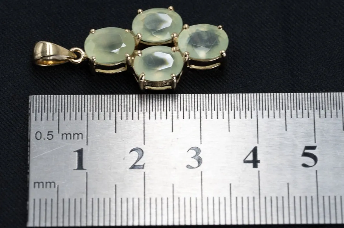 9ct Yellow Gold Quartz Pendant