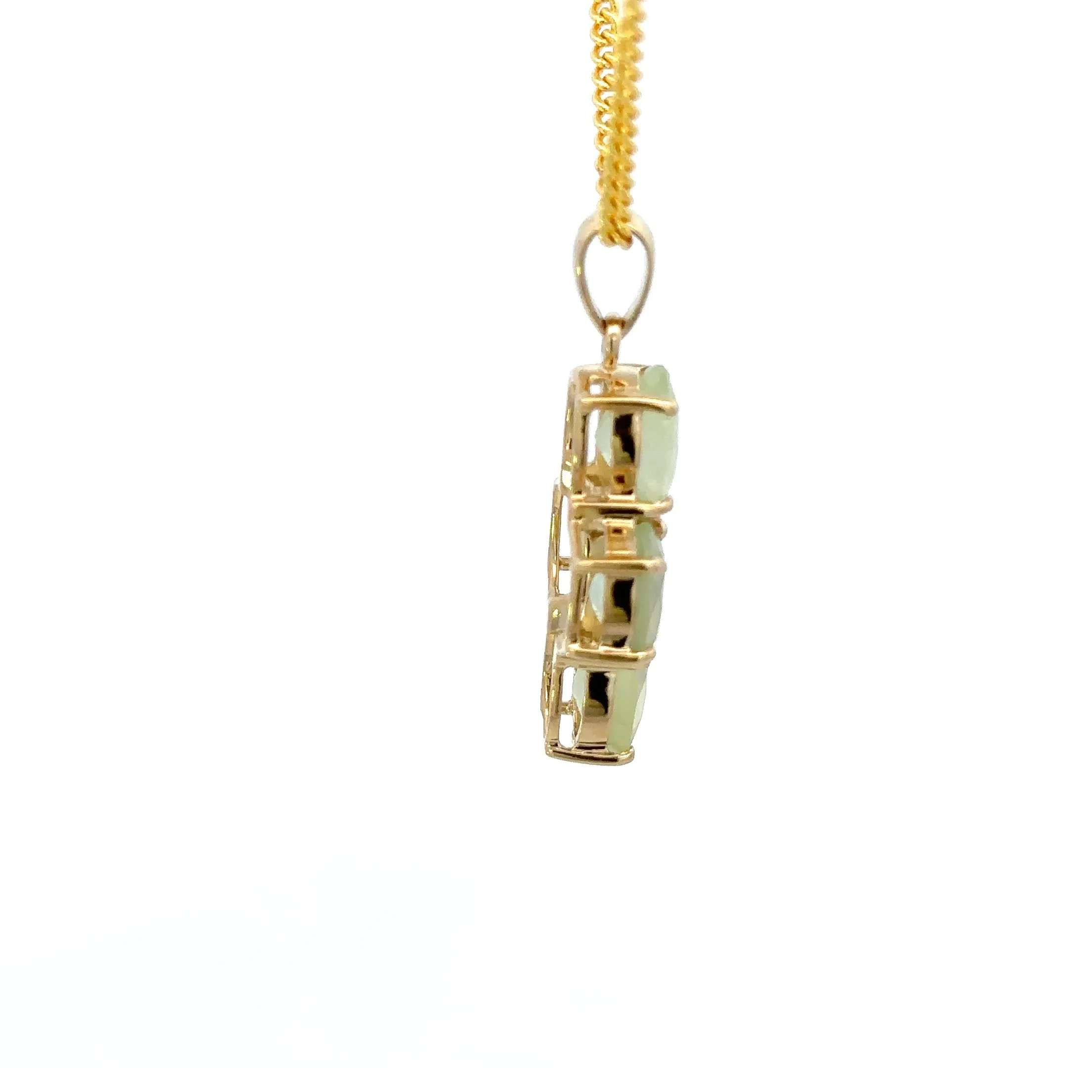 9ct Yellow Gold Quartz Pendant
