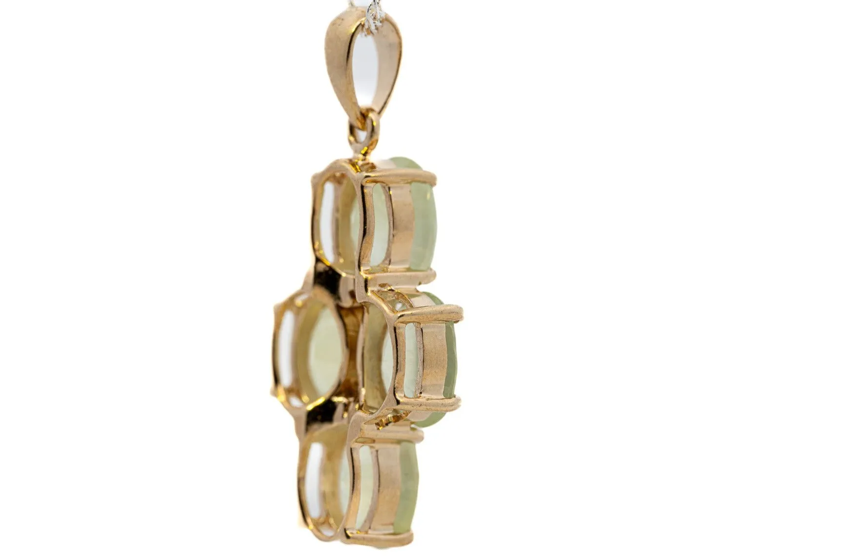 9ct Yellow Gold Quartz Pendant