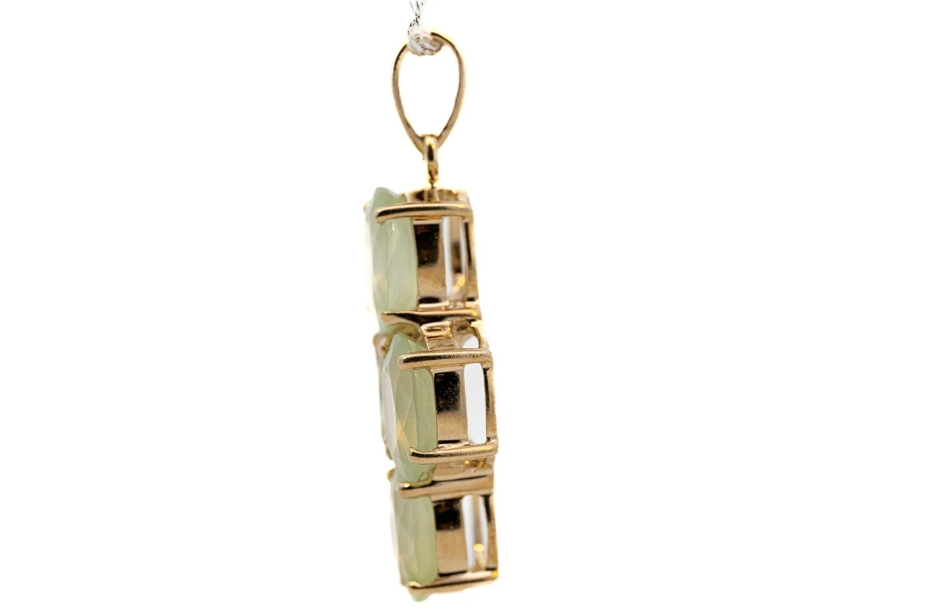 9ct Yellow Gold Quartz Pendant
