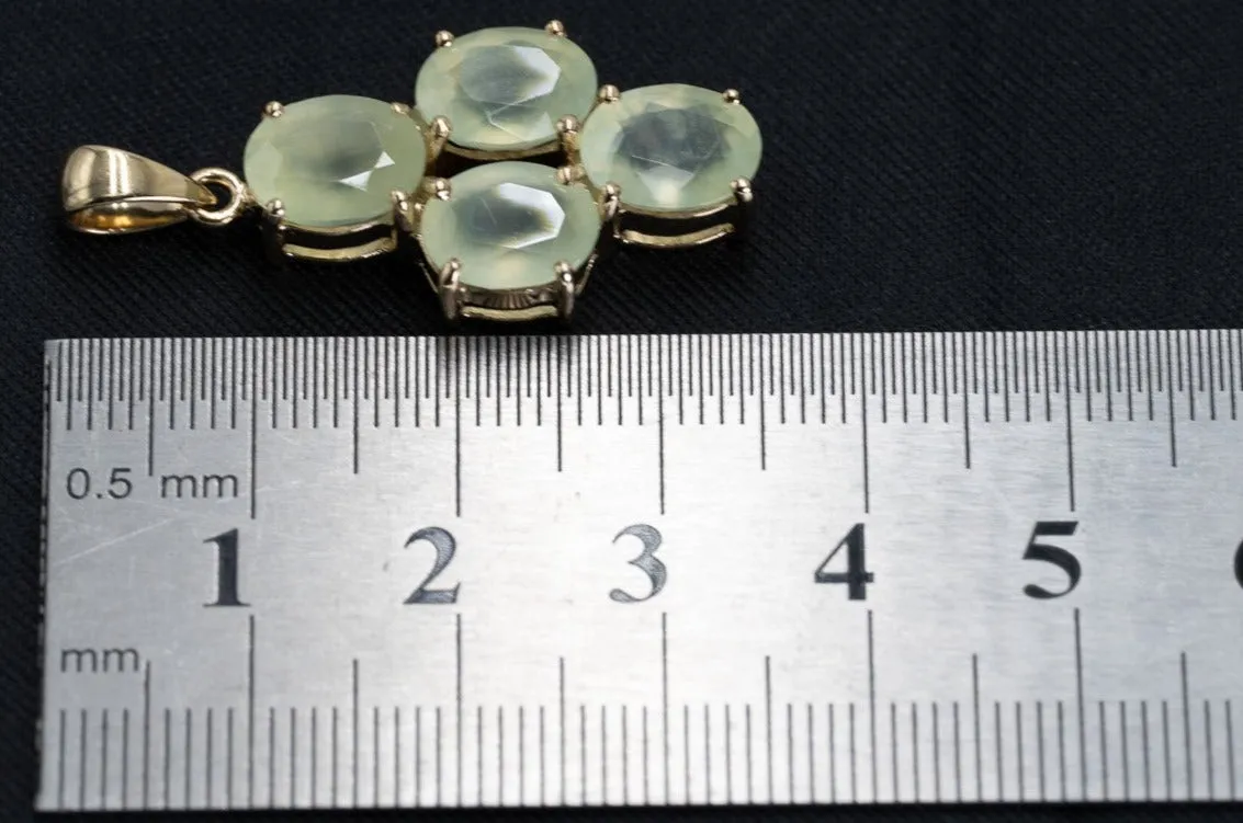 9ct Yellow Gold Quartz Pendant