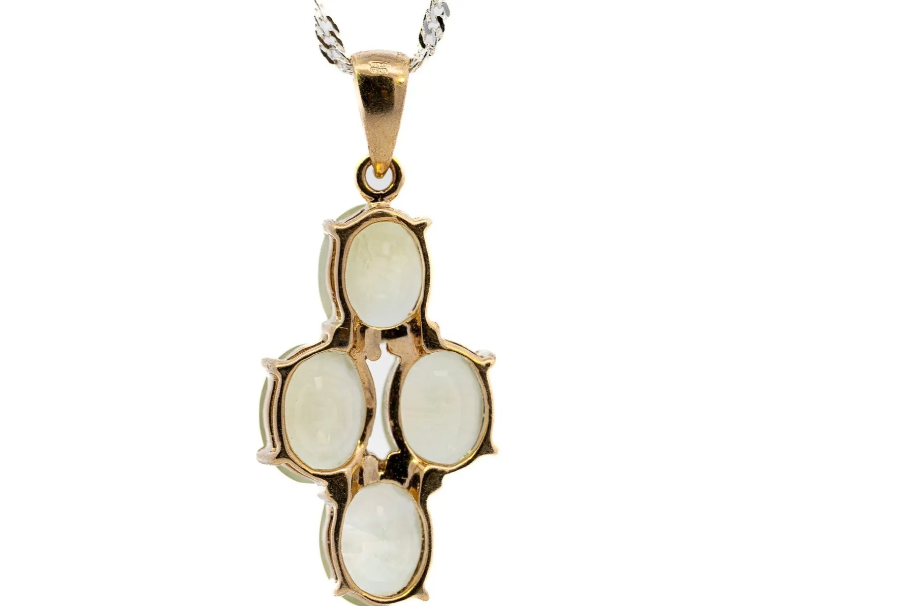 9ct Yellow Gold Quartz Pendant