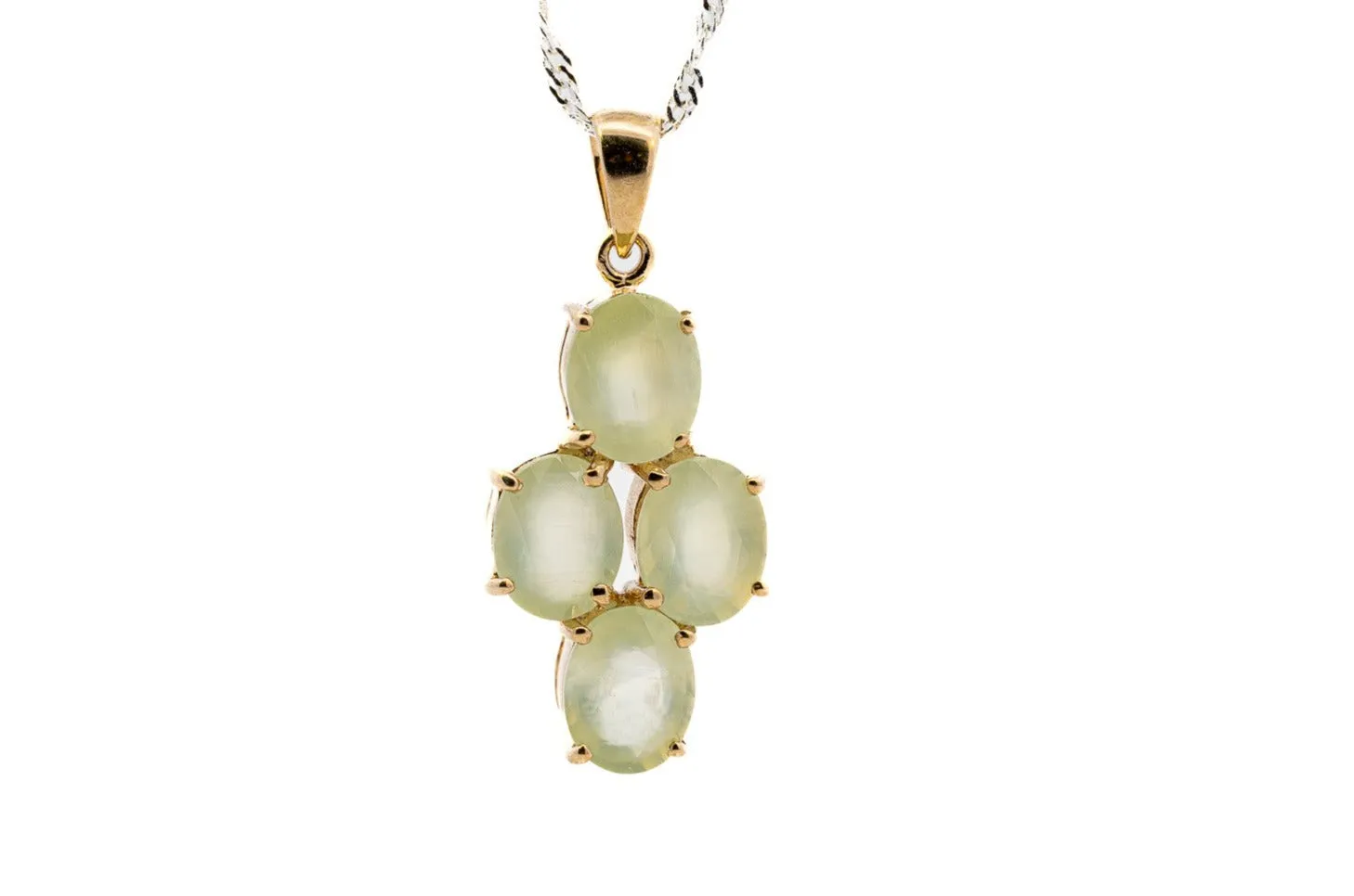 9ct Yellow Gold Quartz Pendant