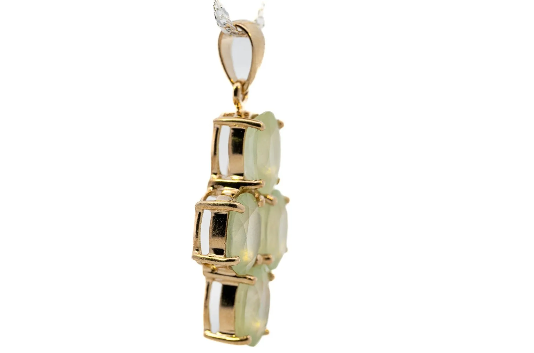 9ct Yellow Gold Quartz Pendant
