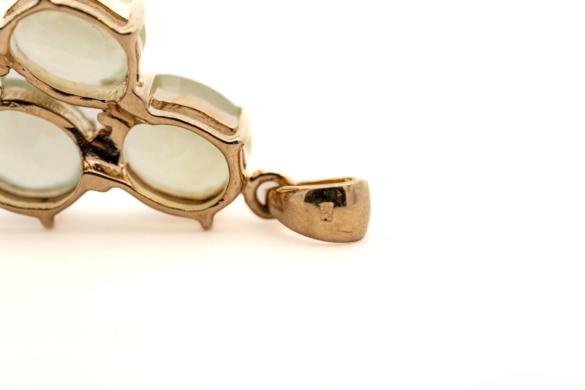 9ct Yellow Gold Quartz Pendant