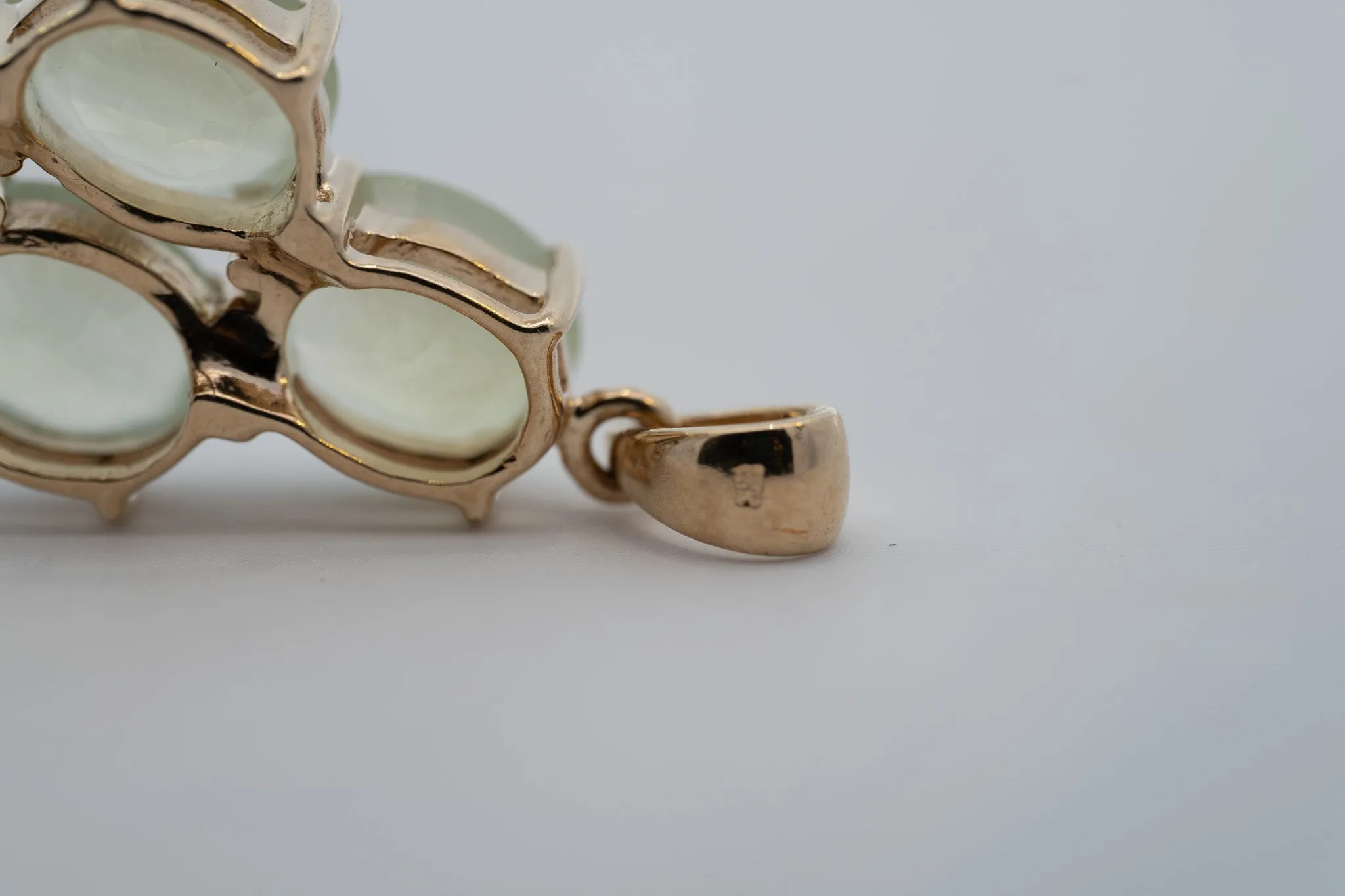 9ct Yellow Gold Quartz Pendant