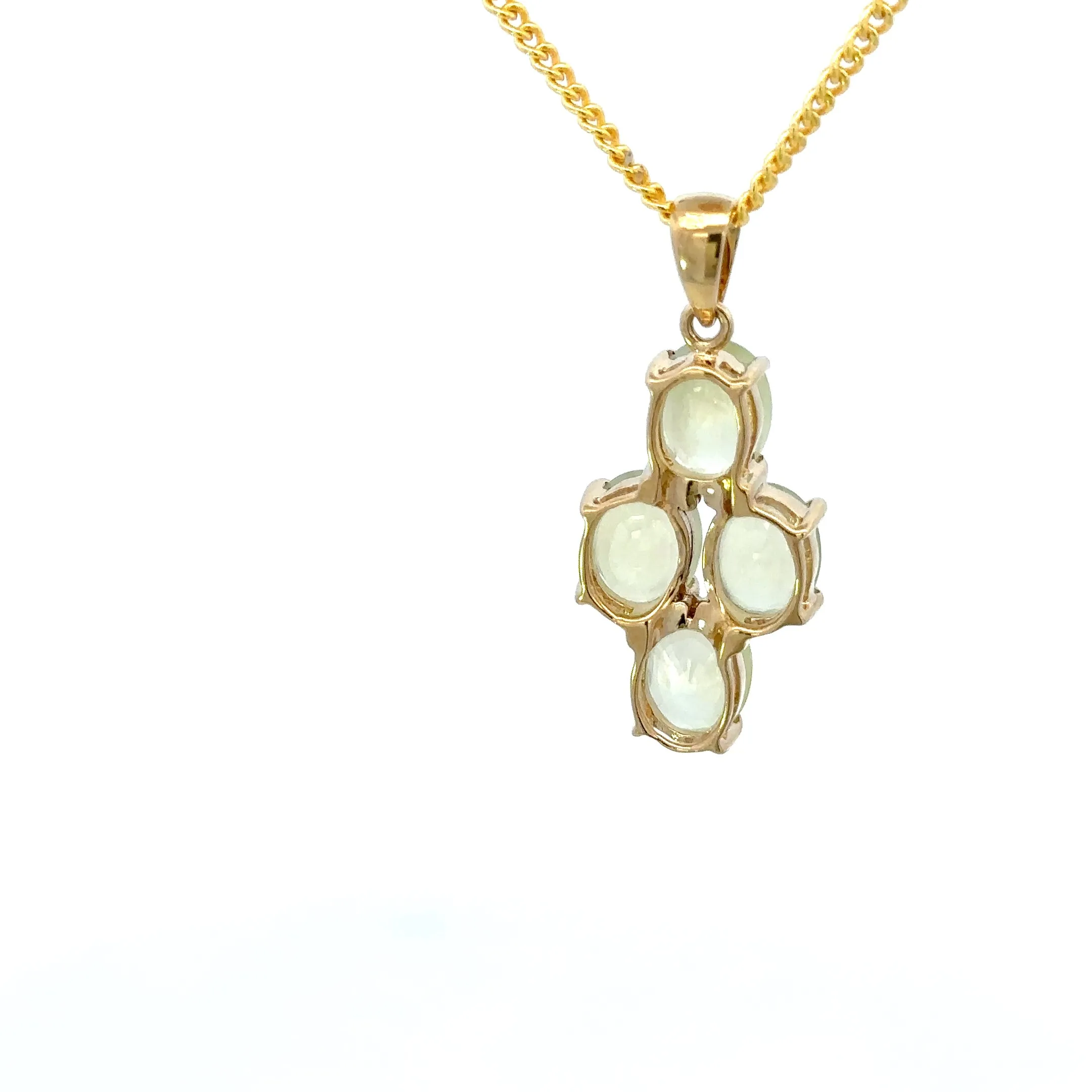 9ct Yellow Gold Quartz Pendant