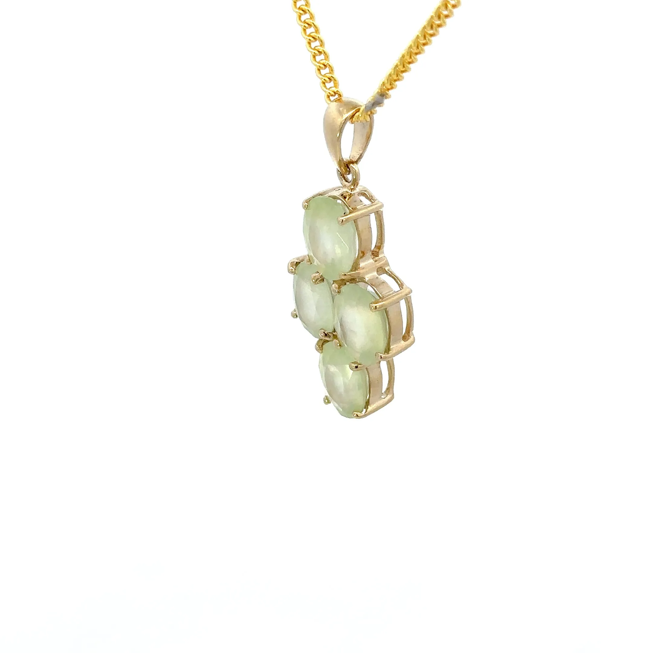 9ct Yellow Gold Quartz Pendant