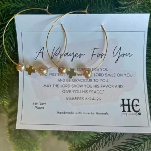 A Prayer For You Pearl Earrings