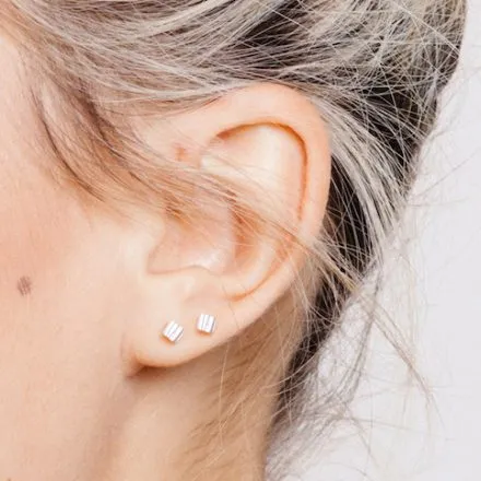 Allied Square Stud Earrings