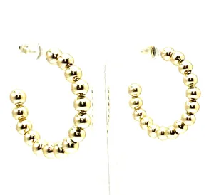 Ball Hoop Earrings
