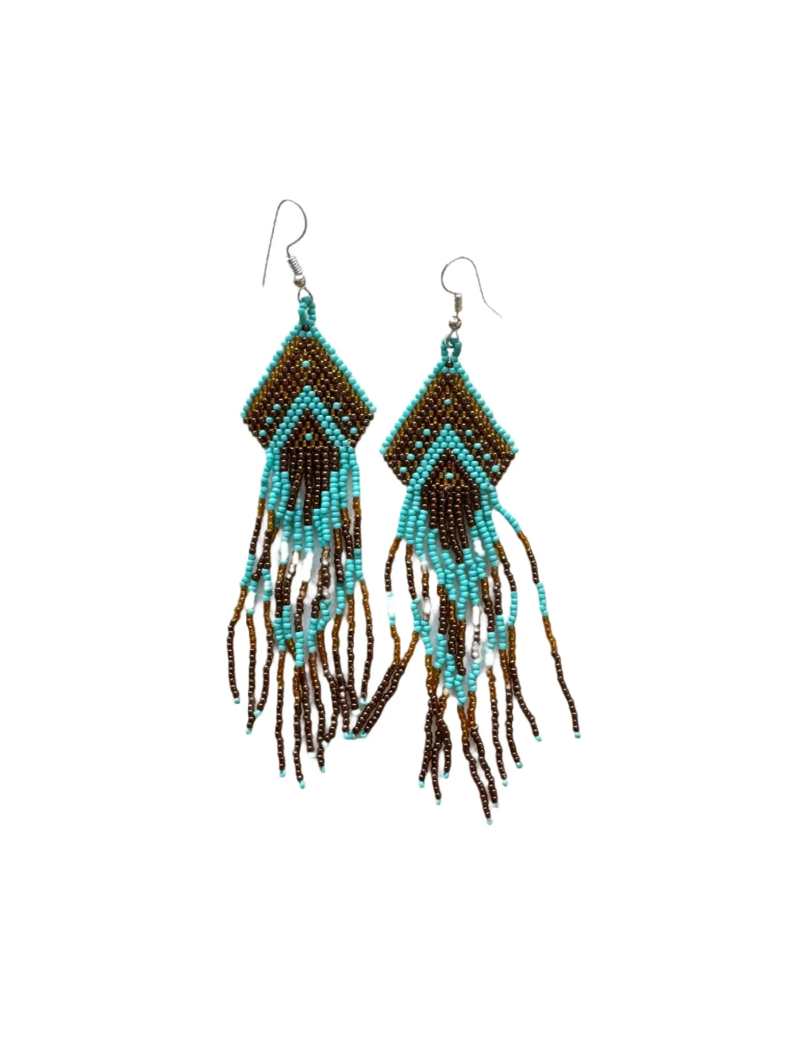 Beaded Aztec Earrings