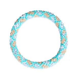 Blue Orchid | Himalayan Glass Bead Bracelet