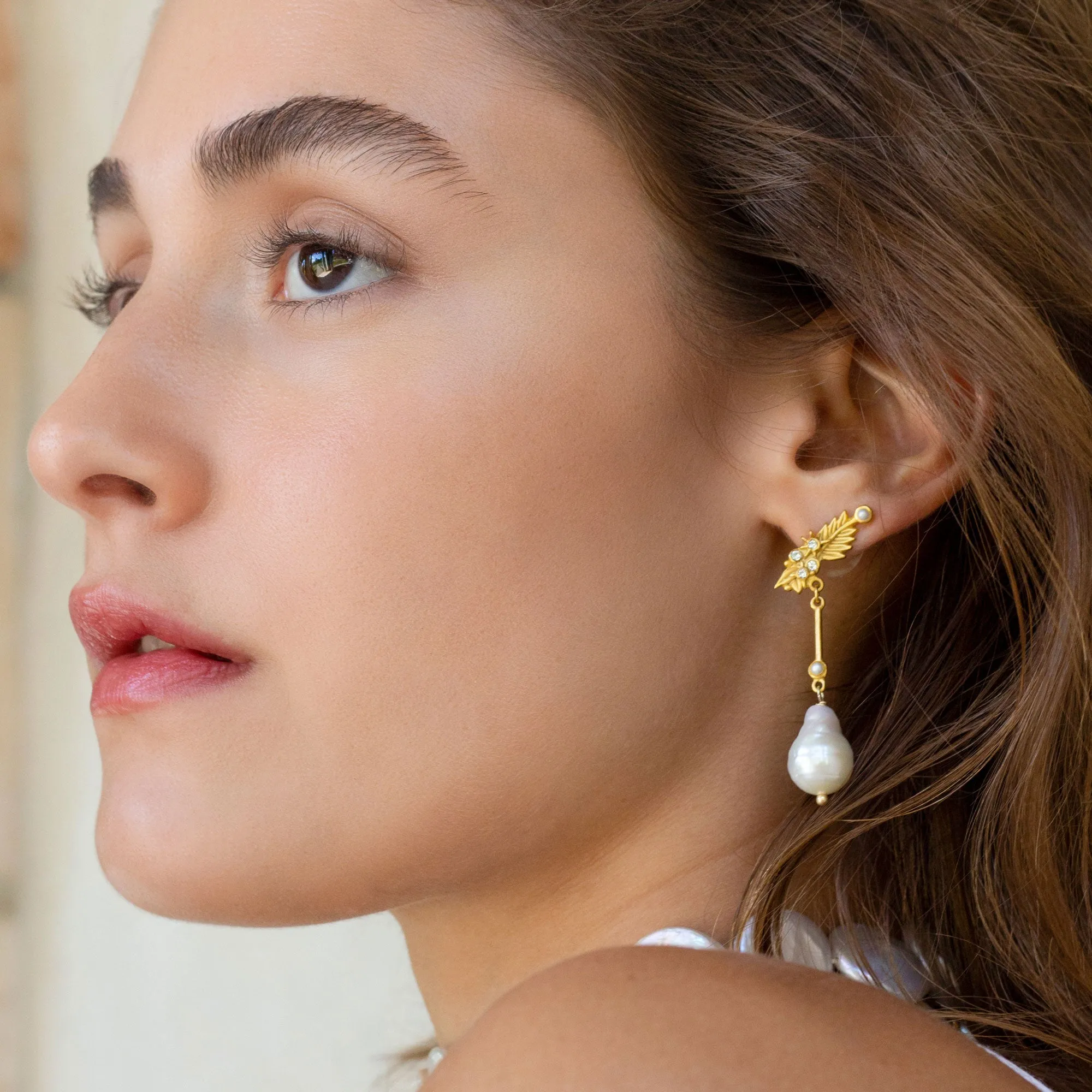 Charmion Pearl Drop Earrings