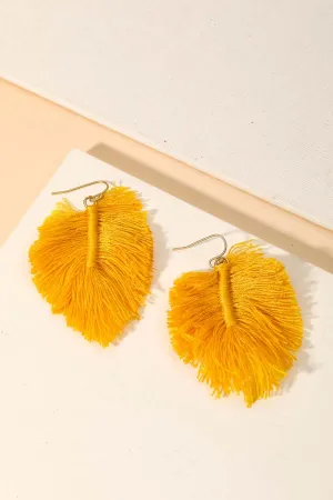 Feather Thread Earrings