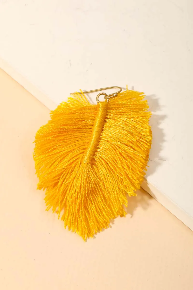 Feather Thread Earrings