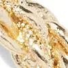 Goldtone Braided Hoop Earring