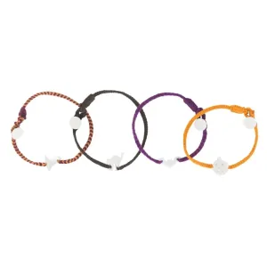 Halloween Stack Button Bracelet Set of 4
