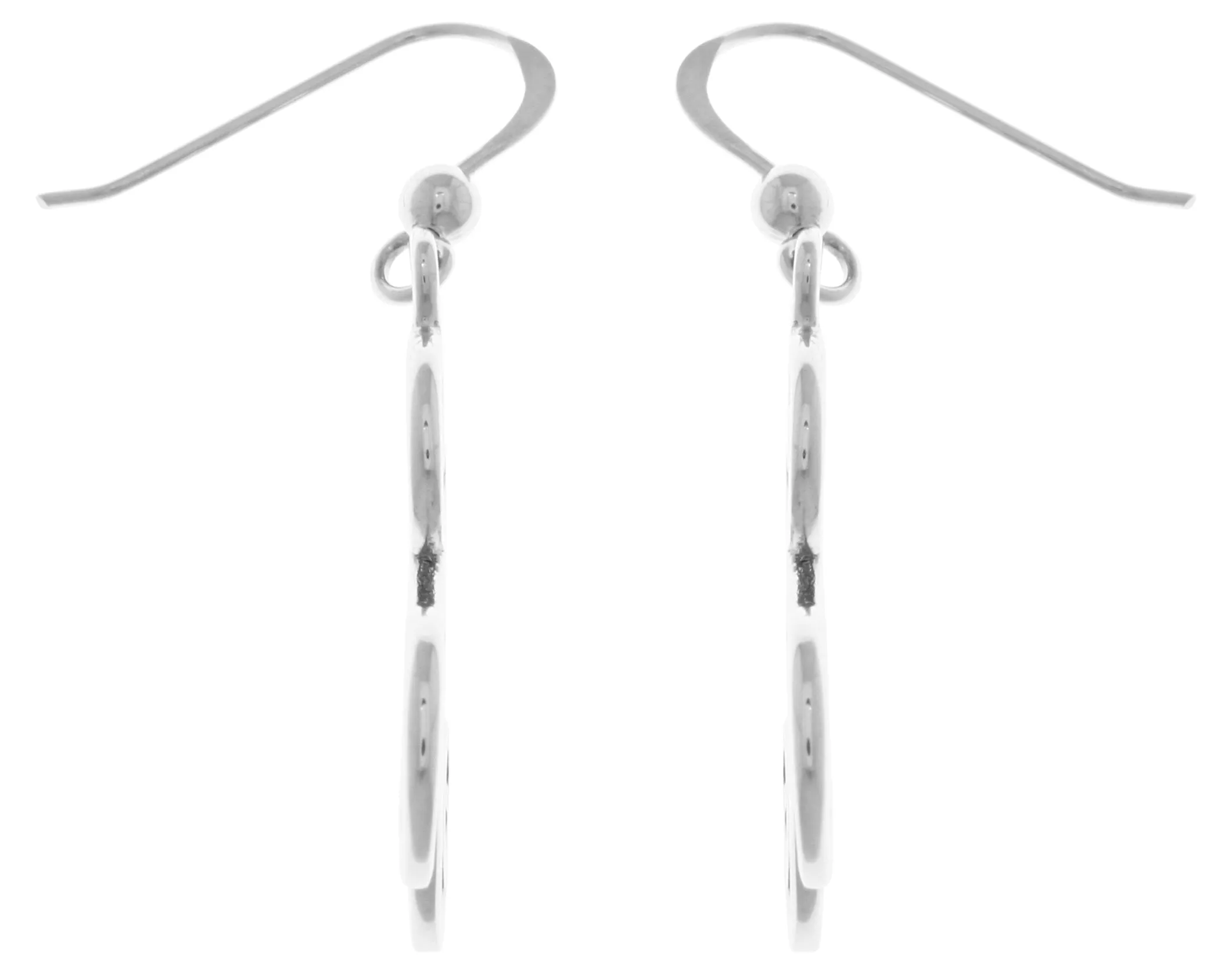 Jewelry Trends Sterling Silver Celtic Spiral Triskele Knot Dangle Earrings