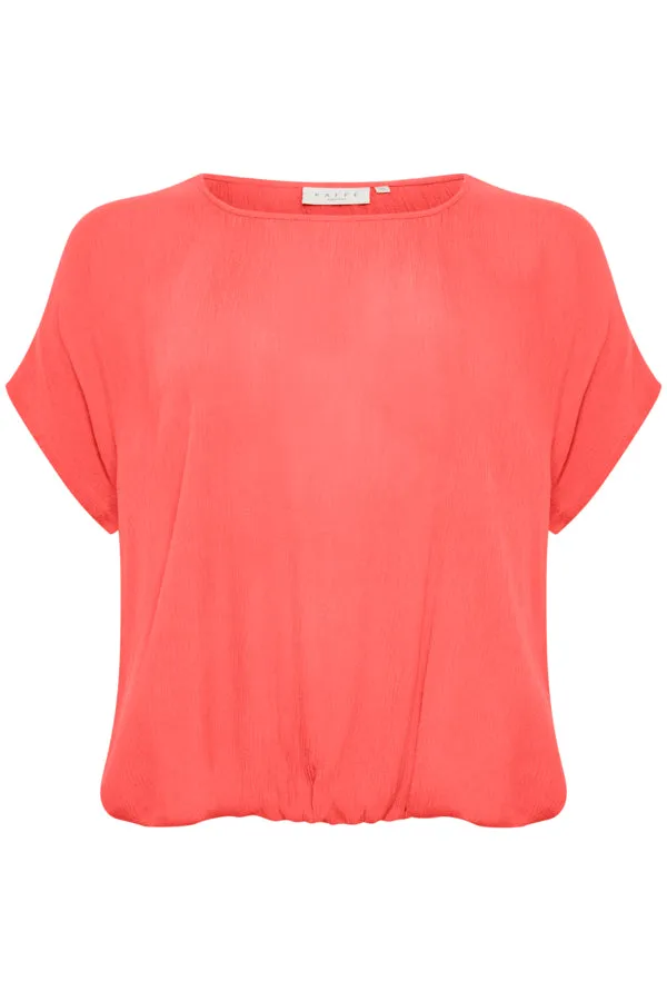 Kaffe Curve Stanley Blouse in Cayenne