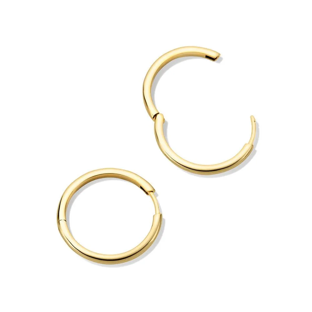 Large Tube Hoop Earrings
