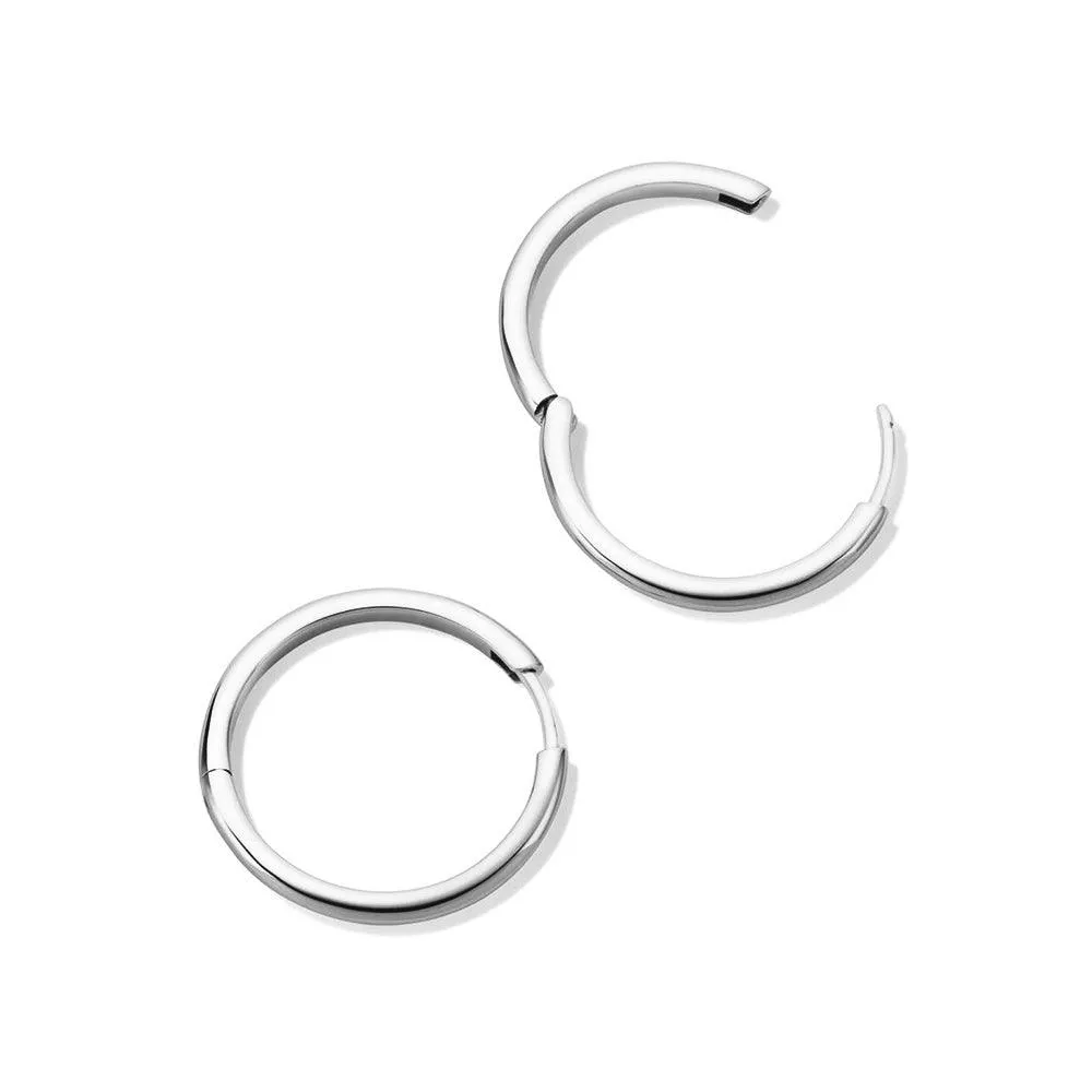 Large Tube Hoop Earrings