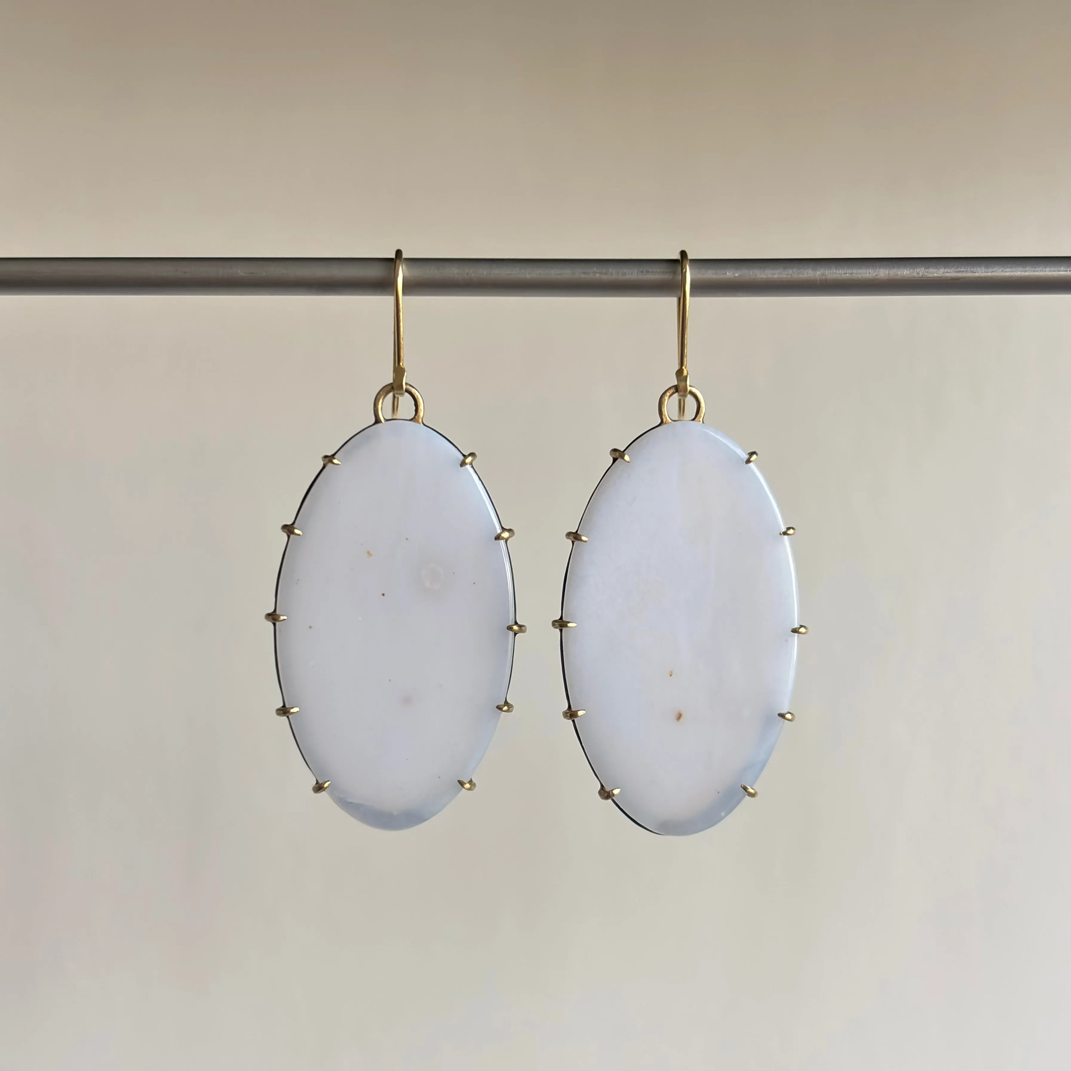 Lavender Fae Chalcedony Vanity Earrings