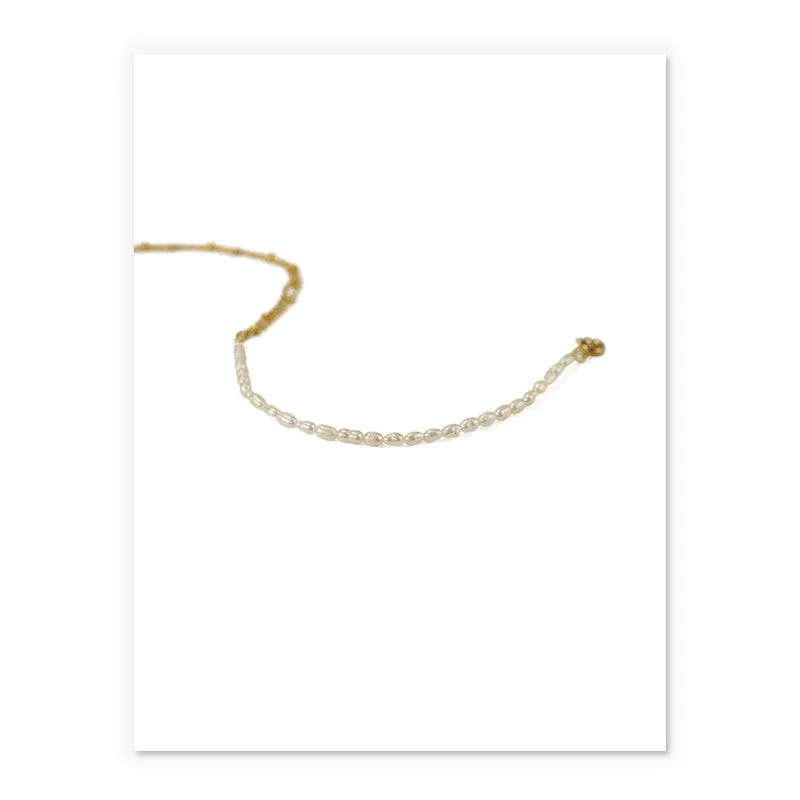 Natural real pearl fashion anklet