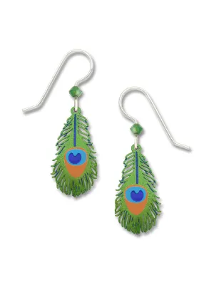 Peacock Feather Dangles by Sienna Sky
