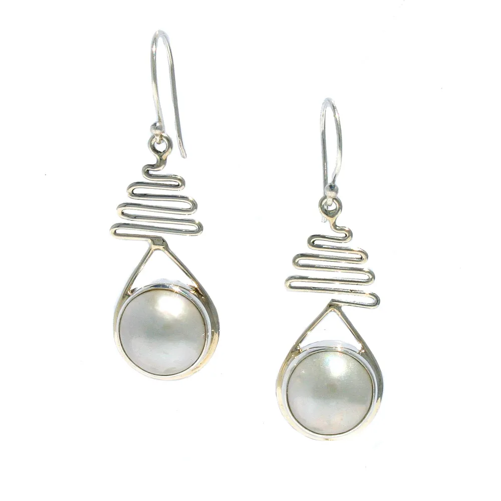 Staircase to the Moon Mabe Earrings