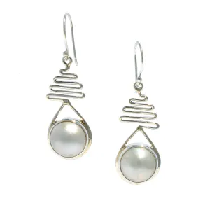 Staircase to the Moon Mabe Earrings