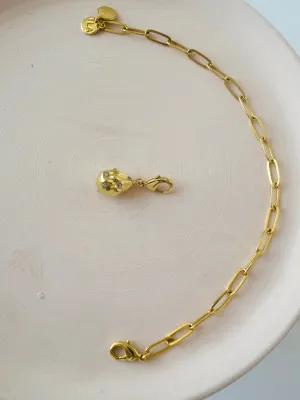 Studed Pearl Charm